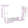 vidaXL TV-Schrankset Wandmontiert 4 pcs Artisan-Eiche Holzwerkstoff