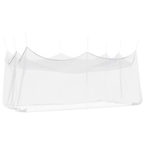 vidaXL Garten M&uuml;cken Netz 156 Mesh Wei&szlig; 3 x 6 x 2,5 m Polyester