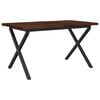 vidaXL Live Edge Esstisch 140 x 80 x 75 cm Massivholz Akazie