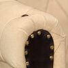 vidaXL Chesterfield-Sofa 2-Sitzer Braun Echtleder