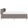vidaXL Boxspringbett mit Matratze Taupe 160 x 200 cm Stoff
