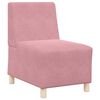vidaXL Modulares Armfreies Sofa 2 pcs Rosa 55 x 74 x 82 cm Samt