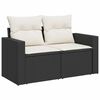 vidaXL Gartensofa-set 10 pcs Schwarz Poly-Rattan