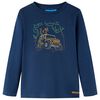 Kinder-Langarmshirt Marineblau 128