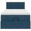vidaXL Ottoman-Bett mit Matratze Dunkelblau 100x200 cm Samt