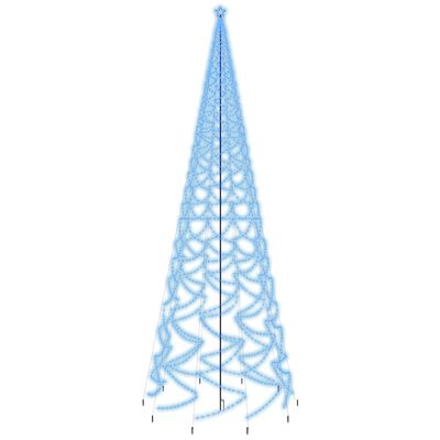 vidaXL LED-Weihnachtsbaum mit Erdnägeln Blau 3000 LEDs 800 cm