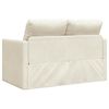 vidaXL Schlafsofa 122cm Creme Samt