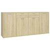vidaXL Sideboard Sonoma-Eiche 160x36x75 cm Holzwerkstoff