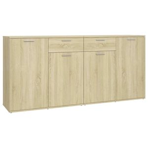 vidaXL Sideboard Sonoma-Eiche 160x36x75 cm Holzwerkstoff