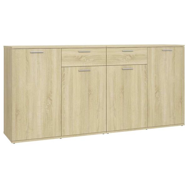 vidaXL Sideboard Sonoma-Eiche 160x36x75 cm Holzwerkstoff