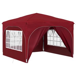 vidaXL Pop-up Partyzelt 290 x 290 x 245 cm Bordeauxrot Oxford-Stoff