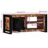 vidaXL TV-Schrank 80x30x35 cm Massivholz Altholz