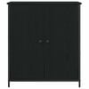 vidaXL Sideboard Schwarz Eichen-Optik 70 x 30 x 80 cm Holzwerkstoff