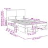 vidaXL Bettrahmen mit Kopfteil Sonoma-Eiche 137 x 203 cm Holzwerkstoff