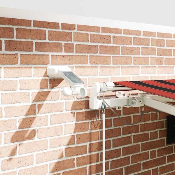 vidaXL Einziehbare Markise Orange und Braun 450 x 300 cm