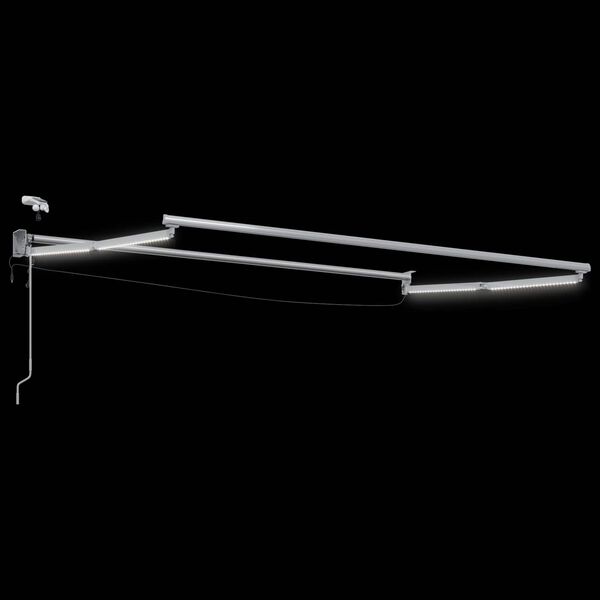 vidaXL Electric Retractable Awning Frame Wei&szlig; 3 x 2,5 m Aluminium
