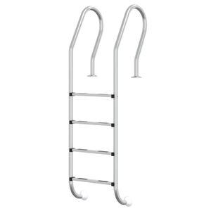 vidaXL Pool-Leiter 54x38x184,5 cm Edelstahl 304