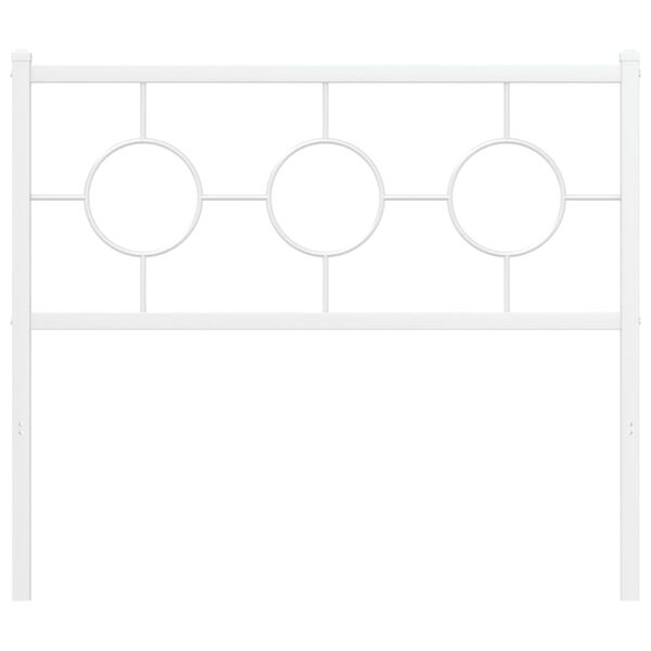 vidaXL Ersatz-Kopfteil Metall Wei&szlig; 100 cm