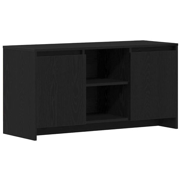 vidaXL TV-Schr&auml;nk Schwarz Eichen-Optik 102 x 37,5 x 52,5 cm