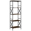 vidaXL B&uuml;cherregal 5 B&ouml;den R&auml;uchereiche 59x35x171 cm Holzwerkstoff