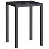 vidaXL Gartentisch Anthrazit 50x50x72 cm Stahl