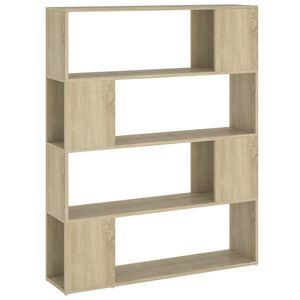 vidaXL B&uuml;cherregal Raumteiler Sonoma-Eiche 100x24x124 cm