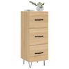 vidaXL Sideboard Sonoma-Eiche 34,5x34x90 cm Holzwerkstoff