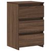 vidaXL Nachttische 2 Stk. Braun Eiche 40x35x62,5 cm Holzwerkstoff
