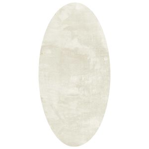 vidaXL Bereichsteppiche Oval HUARTE Creme 80 x 150 cm 100 %Polyester