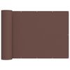 vidaXL Balkon Sichtschutz 180 x 500 cm Stoff mit PU-Beschichtung Braun