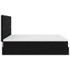 vidaXL Ottoman-Bett mit Matratzen & LEDs Schwarz 180x200 cm Samt
