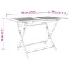 vidaXL Gartentisch Klappbar 120x70x75 cm Massivholz Eukalyptus