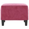 vidaXL Fußhocker Weinrot 60x50x41 cm Samt