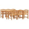 vidaXL 7-tlg. Garten-Essgruppe Massivholz Teak