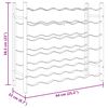 vidaXL Weinregal f&uuml;r 36 Flaschen Schwarz Eisen