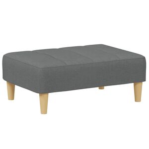 vidaXL Fu&szlig;hocker Dunkelgrau 77x55x31 cm Stoff