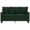 vidaXL 2-Sitzer-Sofa Dunkelgr&uuml;n 120 cm Samt