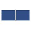 vidaXL Ausziehbare Seitenmarkise Blau 140 x 1000 cm