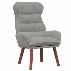 vidaXL Sessel Hellgrau 69 x 74 x 93 cm Samt