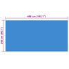 vidaXL Poolabdeckung Blau 488×244 cm PE