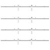 vidaXL Schiebetür-Beschlagsatz 400 cm Edelstahl Silbern