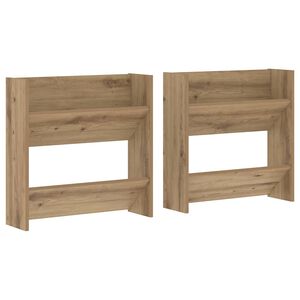 vidaXL Schuhschrank 2 stk. 60 x 18 x 60 cm Holzwerkstoff Artisan-Eiche