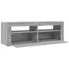 vidaXL TV-Schrank mit LED-Leuchten Grau Sonoma 120x35x40 cm