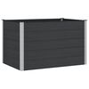 vidaXL Hochbeet Schwarz 150 x 100 x 91 cm WPC und Aluminium