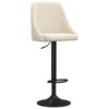 vidaXL Barhocker 2 Stk. Creme Samt