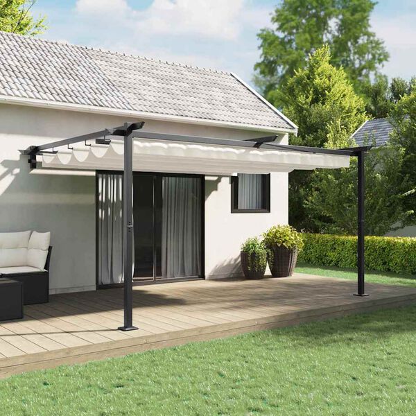vidaXL Pavillon Creme 400 x 300 x 200 cm Polyester