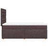 vidaXL Boxspringbett mit Matratze Dunkelbraun 90x190 cm Stoff