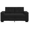 vidaXL Zweisitzer-Sofa Schwarz 120 cm Samt