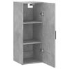 vidaXL Wandschrank Betongrau 34,5x34x90 cm