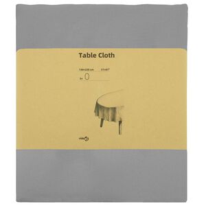 vidaXL Tischdecke 5 stk. Oval Hellgrau 95 x 220 cm Polyester